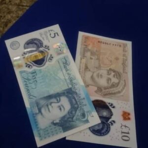 Counterfeit £5 GBP Bills